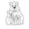 Tierfamilien - Ein Malbuch für Kids von 3 bis 8